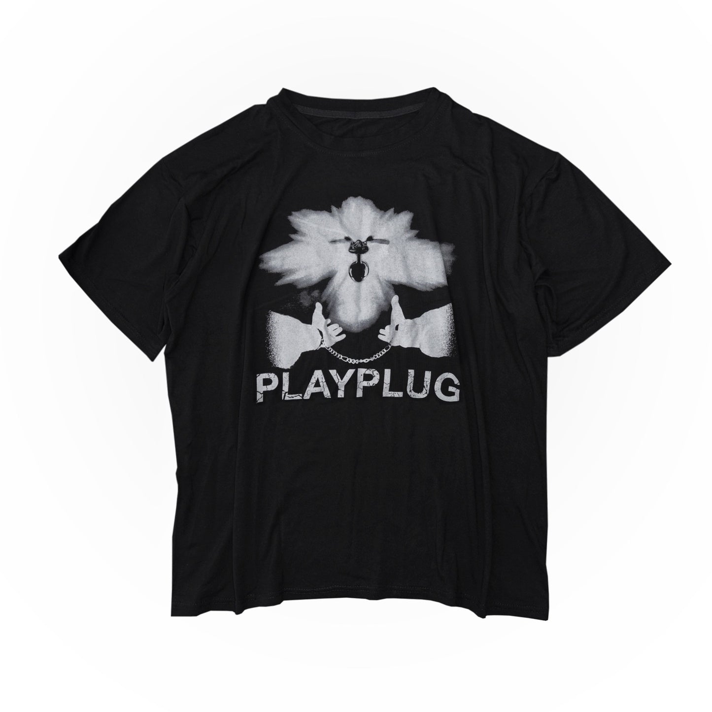 "PLAYPLUG" Black T-Shirt