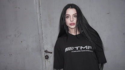 "TEARSMONEYPROD" Black T-Shirt