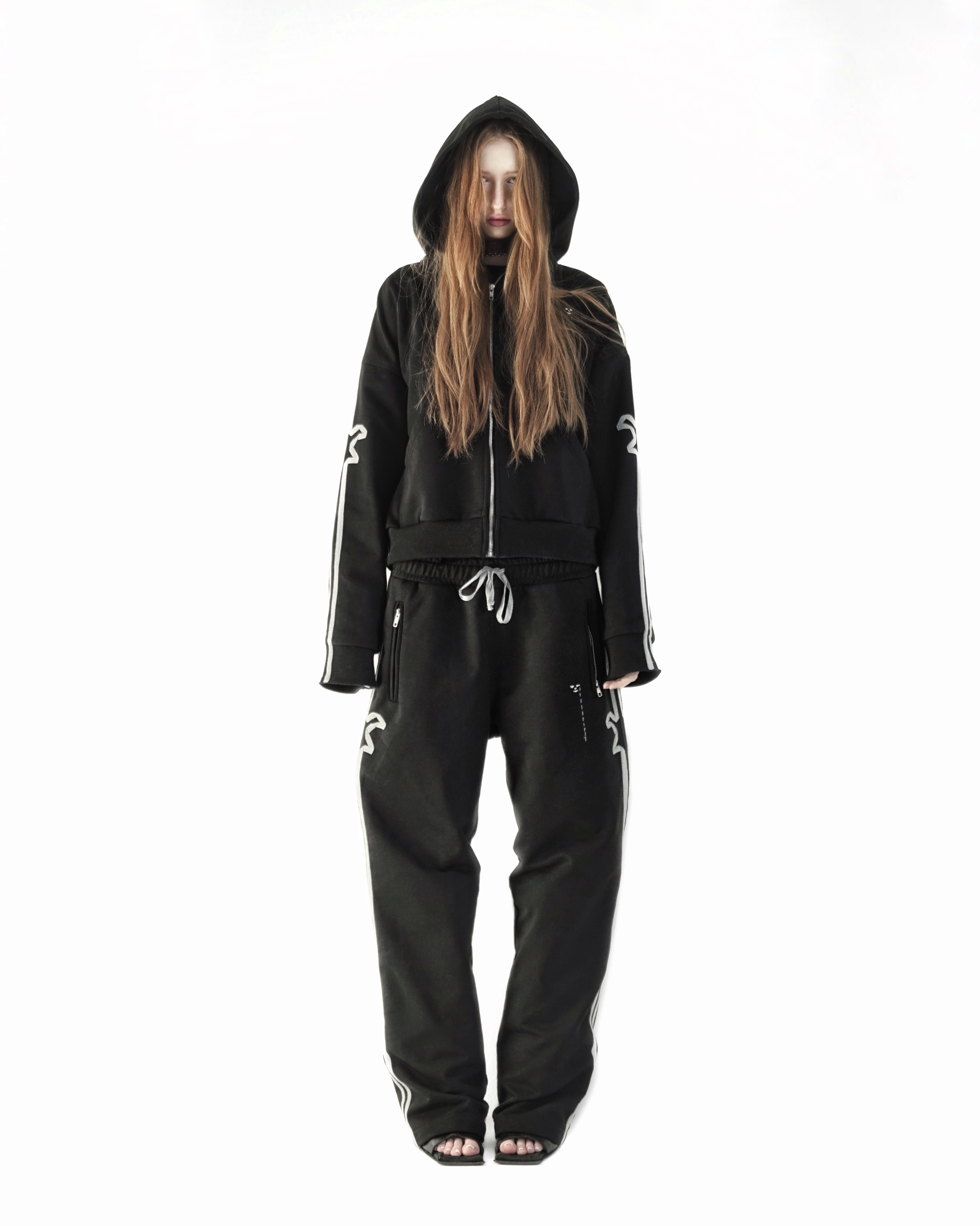 &quot;TMP&quot; Black Zip-Hoodie