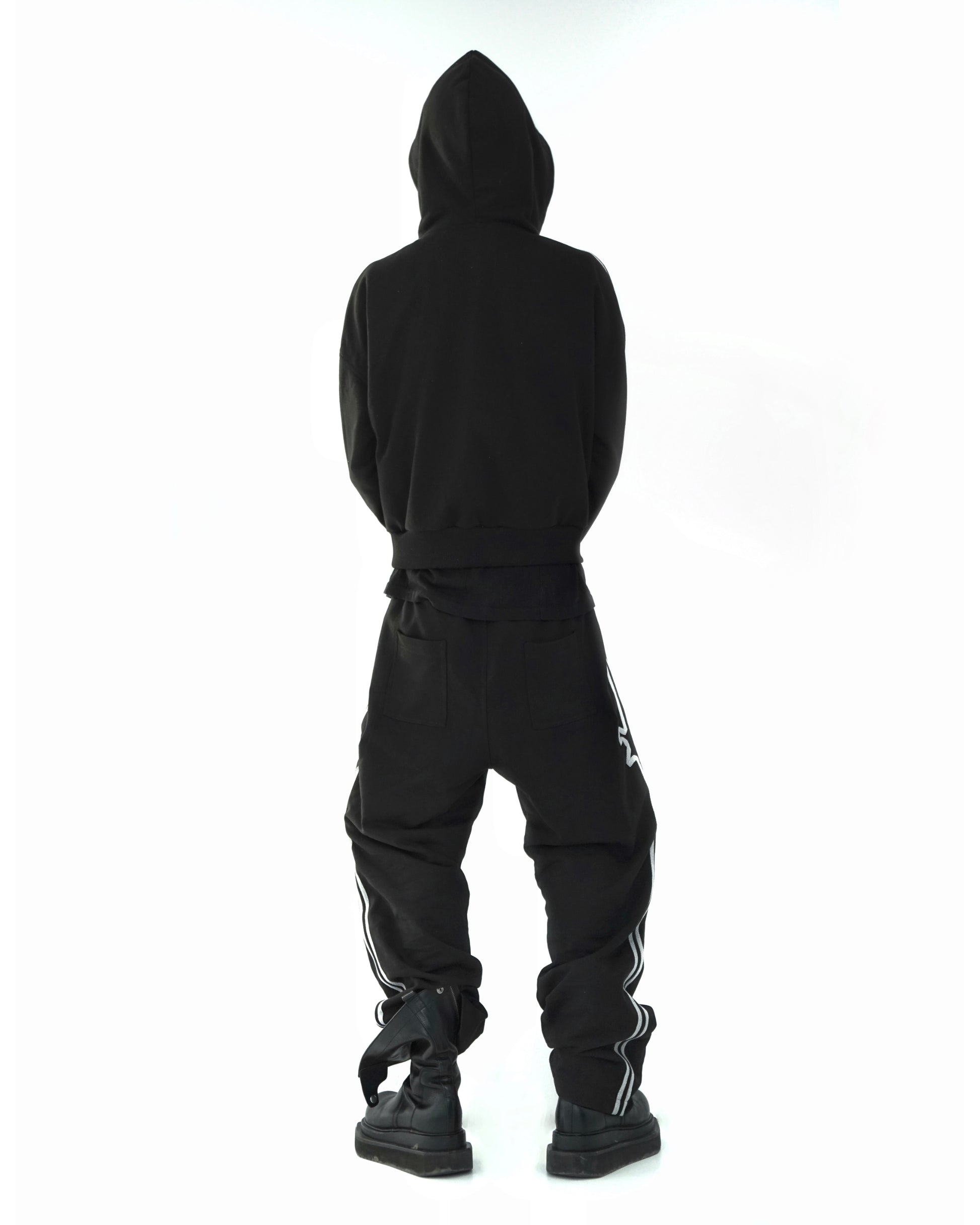 &quot;TMP&quot; Black Track Pants