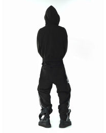 &quot;TMP&quot; Black Track Pants