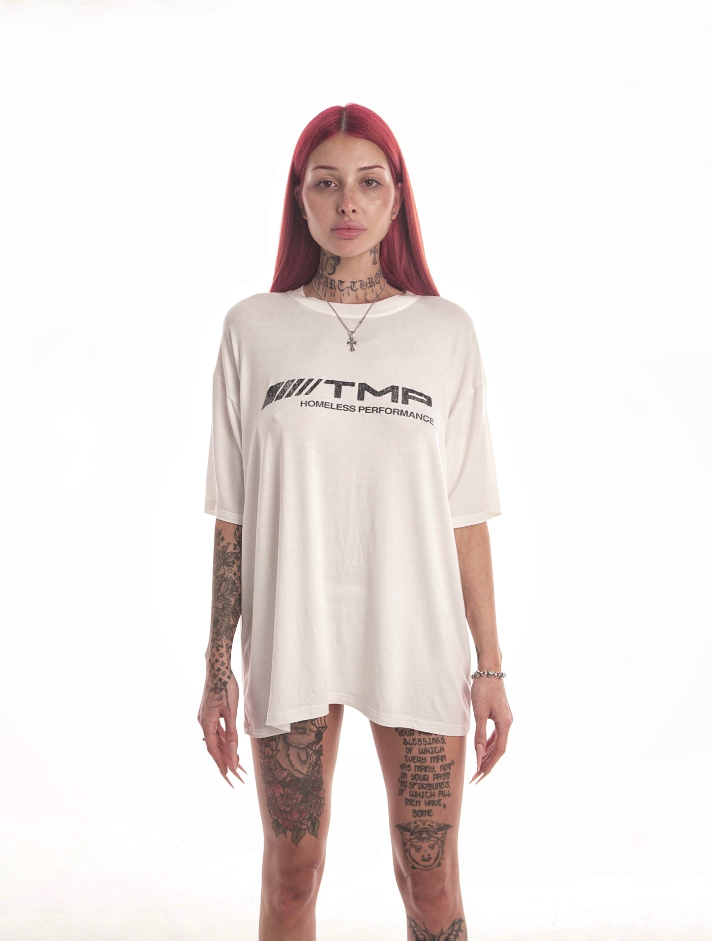 "TEARSMONEYPROD" White T-Shirt