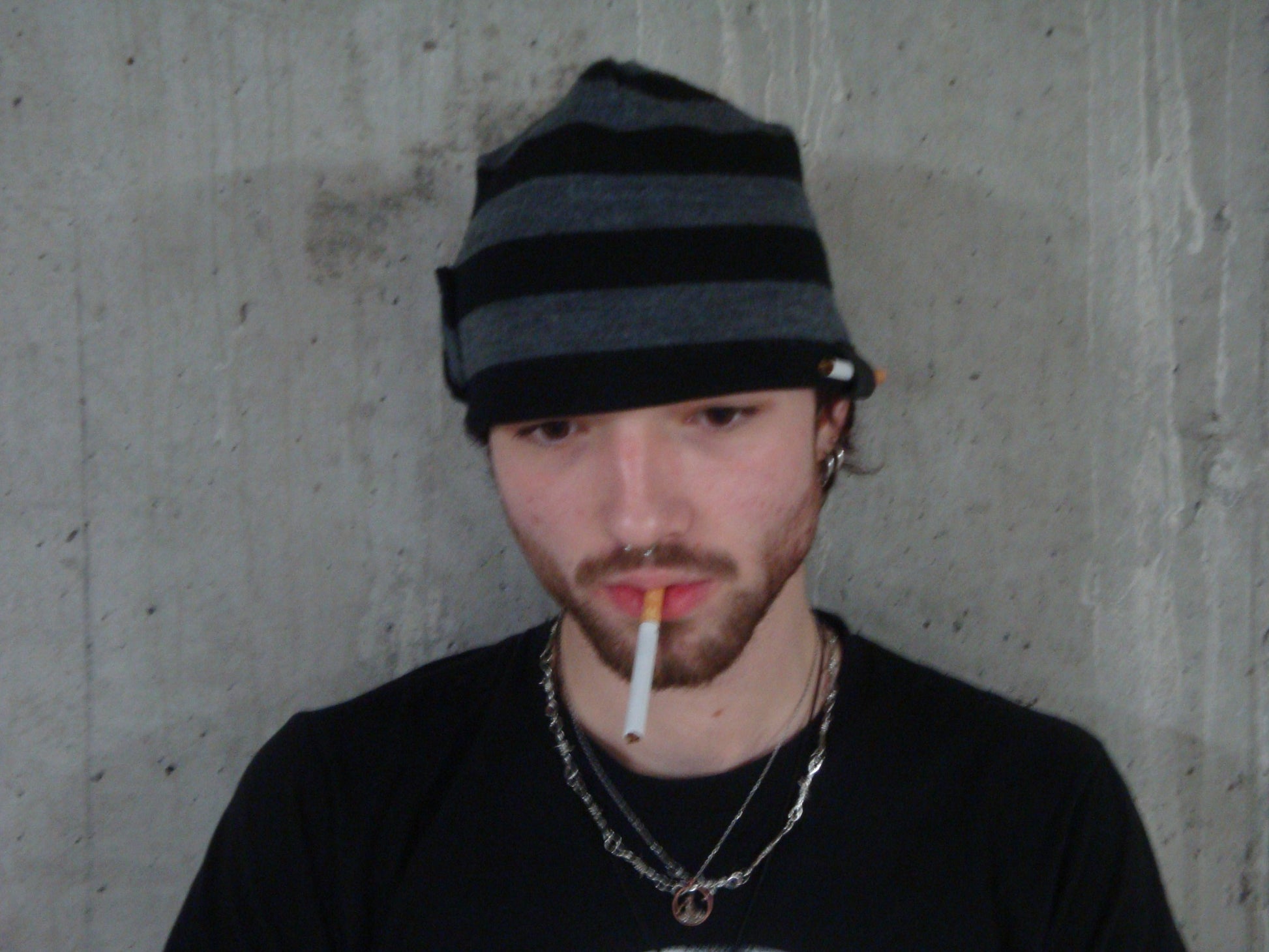 "Stripes" Reversible Beanie