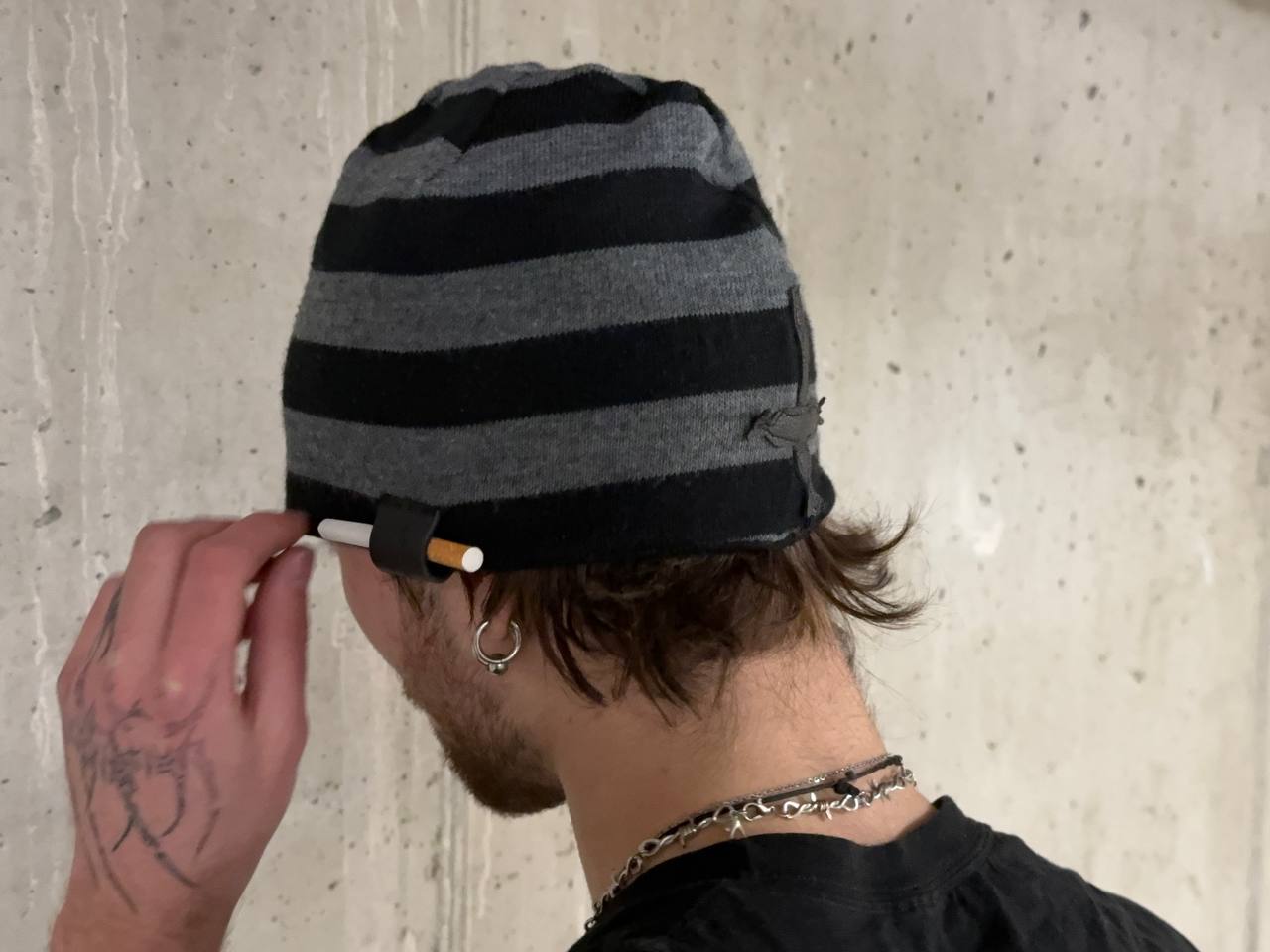 "Stripes" Reversible Beanie