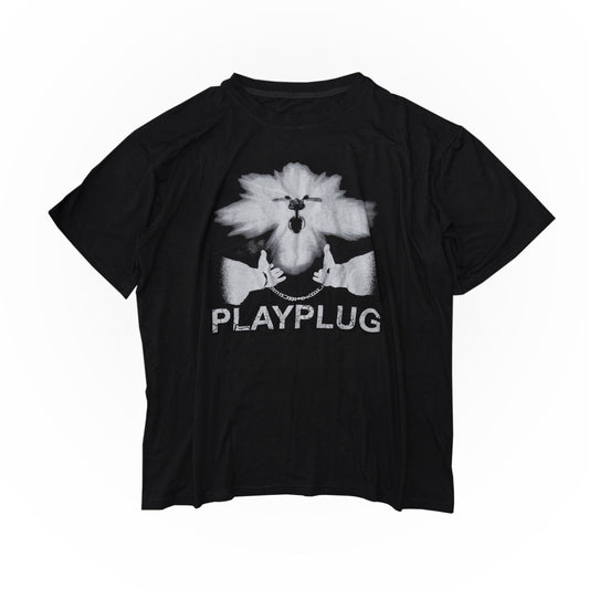 "PLAYPLUG" Black T-Shirt