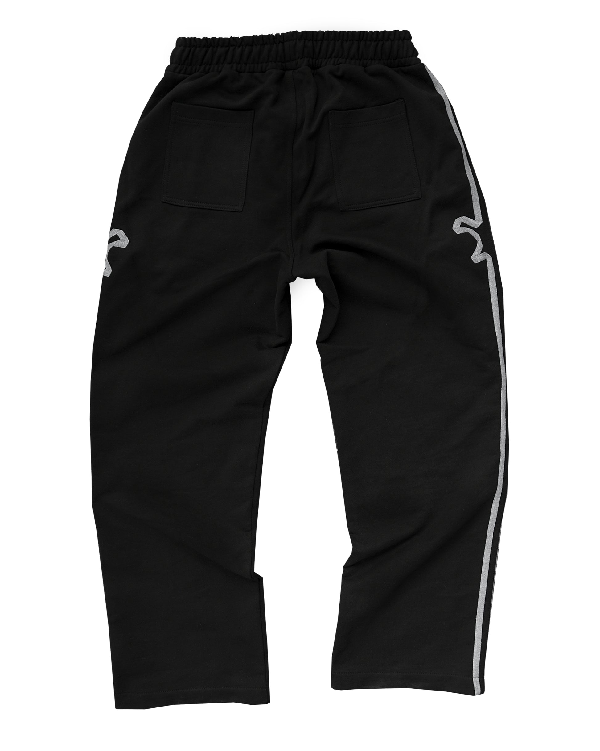 &quot;TMP&quot; Black Track Pants