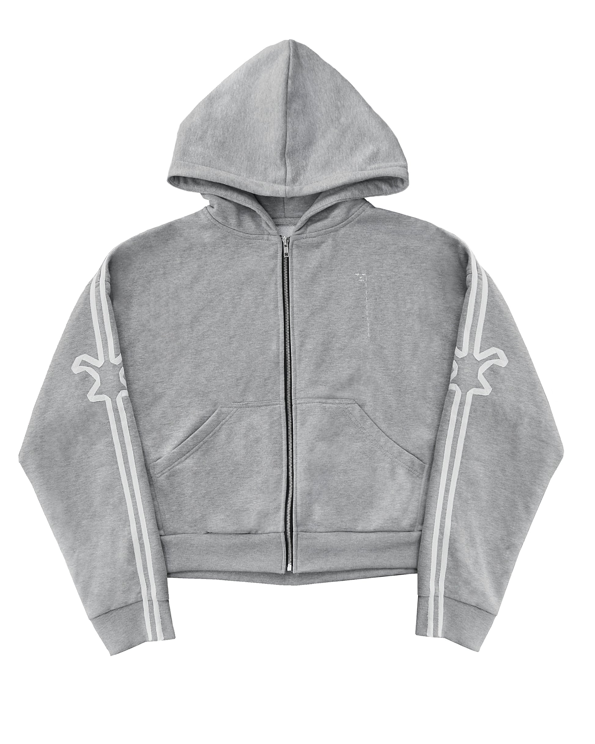 &quot;TMP&quot; Gray Zip-Hoodie