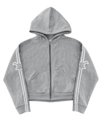 &quot;TMP&quot; Gray Zip-Hoodie