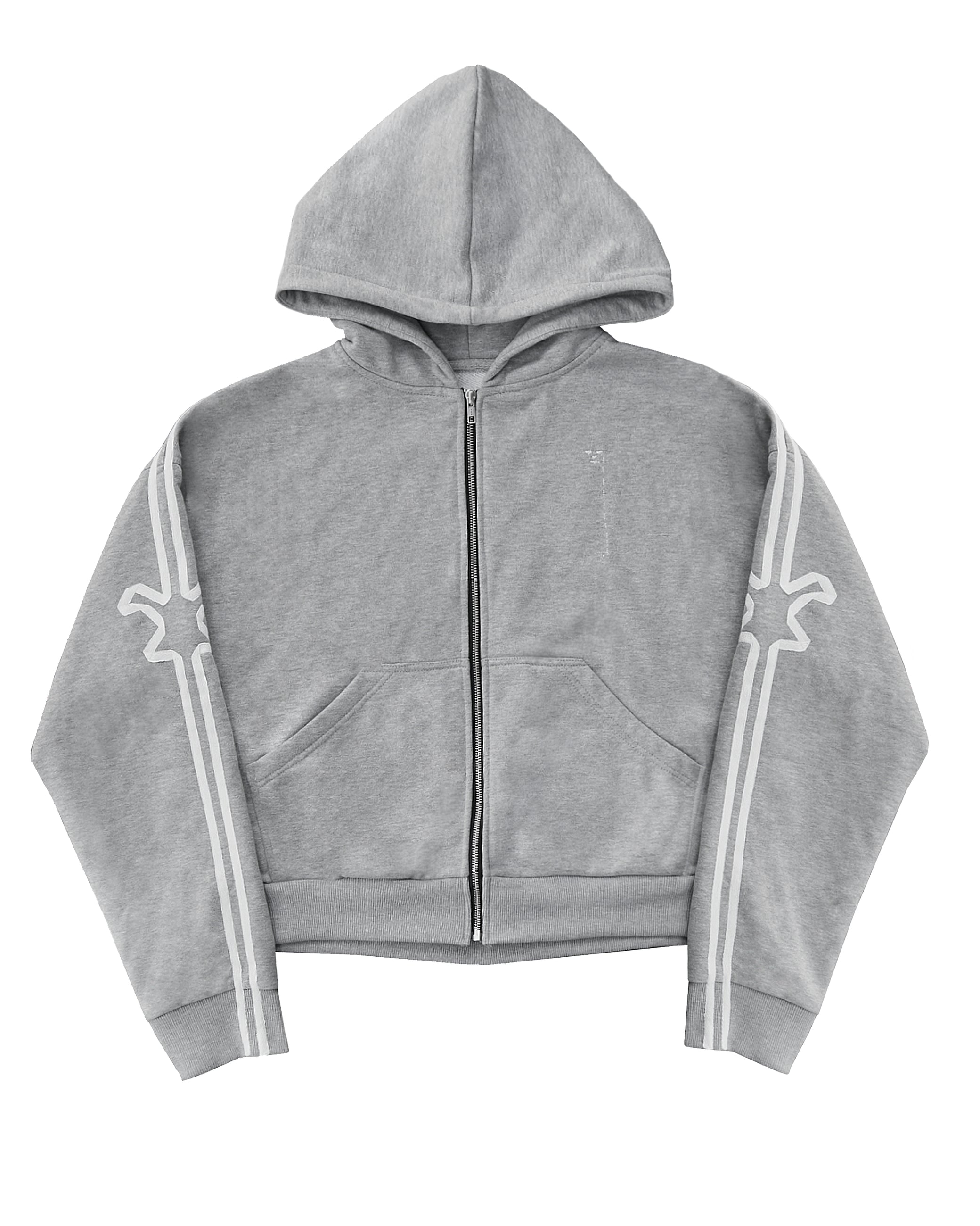 &quot;TMP&quot; Gray Zip-Hoodie